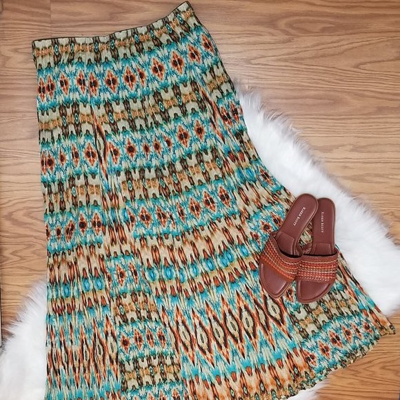 Chico’s Santa Fe Valayna Maxi Skirt, sz 1 (US 8/M) NWT - Picture 1 of 9